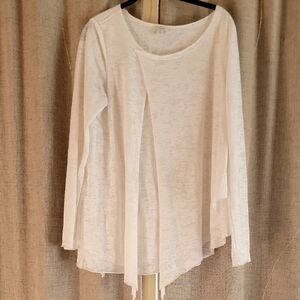 Sundance  White  Long Sleeve Women's Top